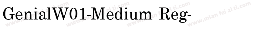 GenialW01-Medium Reg字体转换